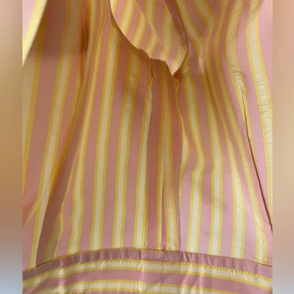 CHANEL Pink and Yellow Striped Jacket - Picture 9 of 13